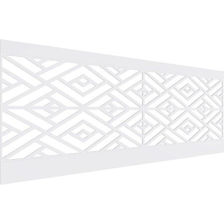 Ekena Millwork 36"H x 94 1/2"W Killeen PVC Wainscot Paneling Kit WPK36X94KLN